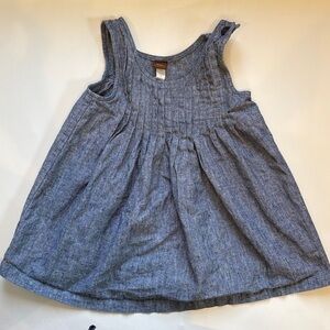Tea Collection Chambray A-line Dress Linen Size 2